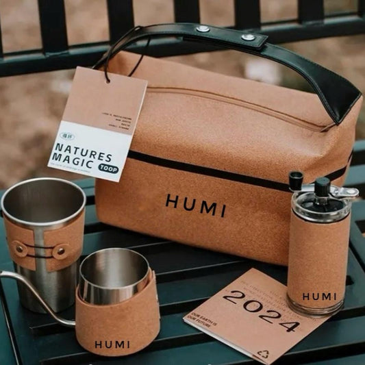 Environmentally Friendly Cork Hand Ground Coffee Pot