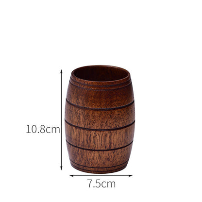 Eco-friendly Anti-scald Wooden Tea Cup Goblet