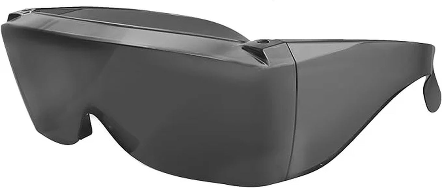 Extra Large Dark Lens Fit over Rx Glasses Adult Safety Sunglasses Men Women