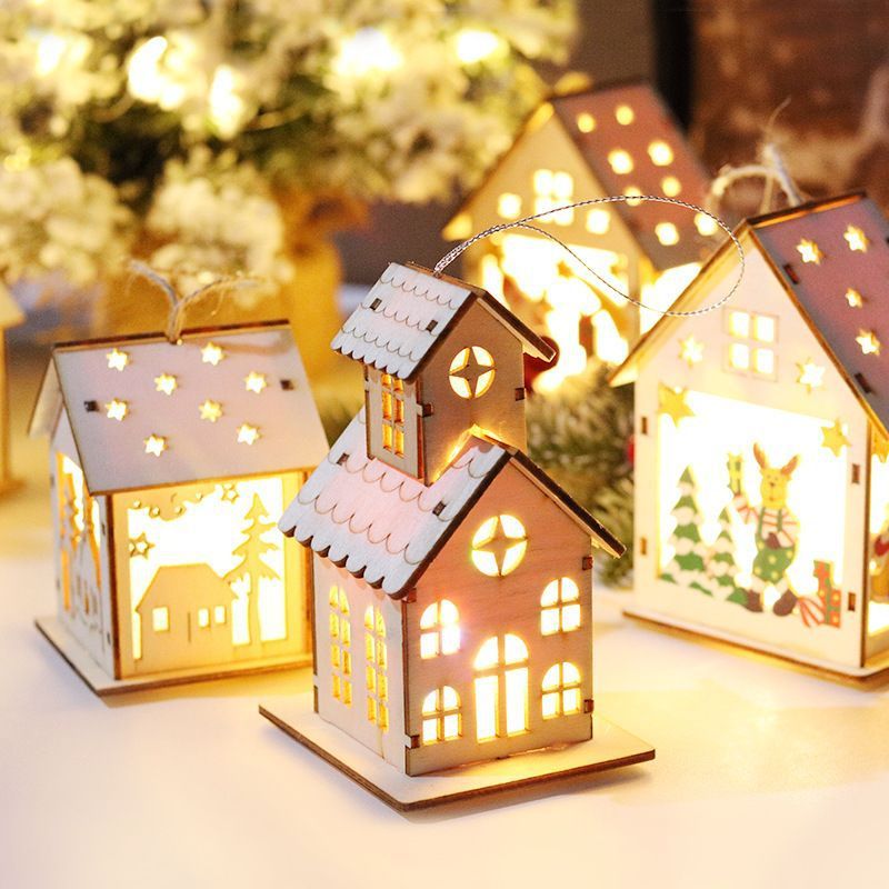 Luminous Christmas Decorations Wood With Lights