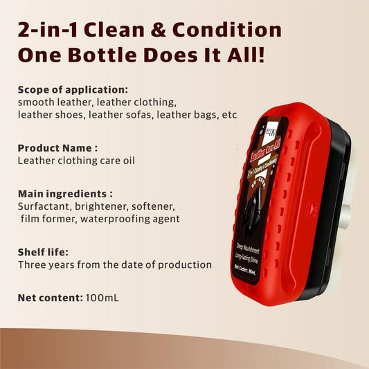 Multi-Use Leather Cleaner & Conditioner: Clean with One Wipe.