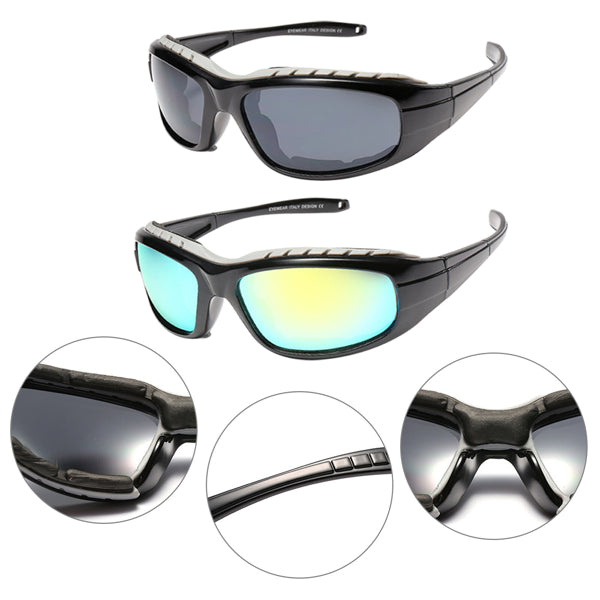 2 Pack Motorcycle Riding Sunglasses – Wind Protection