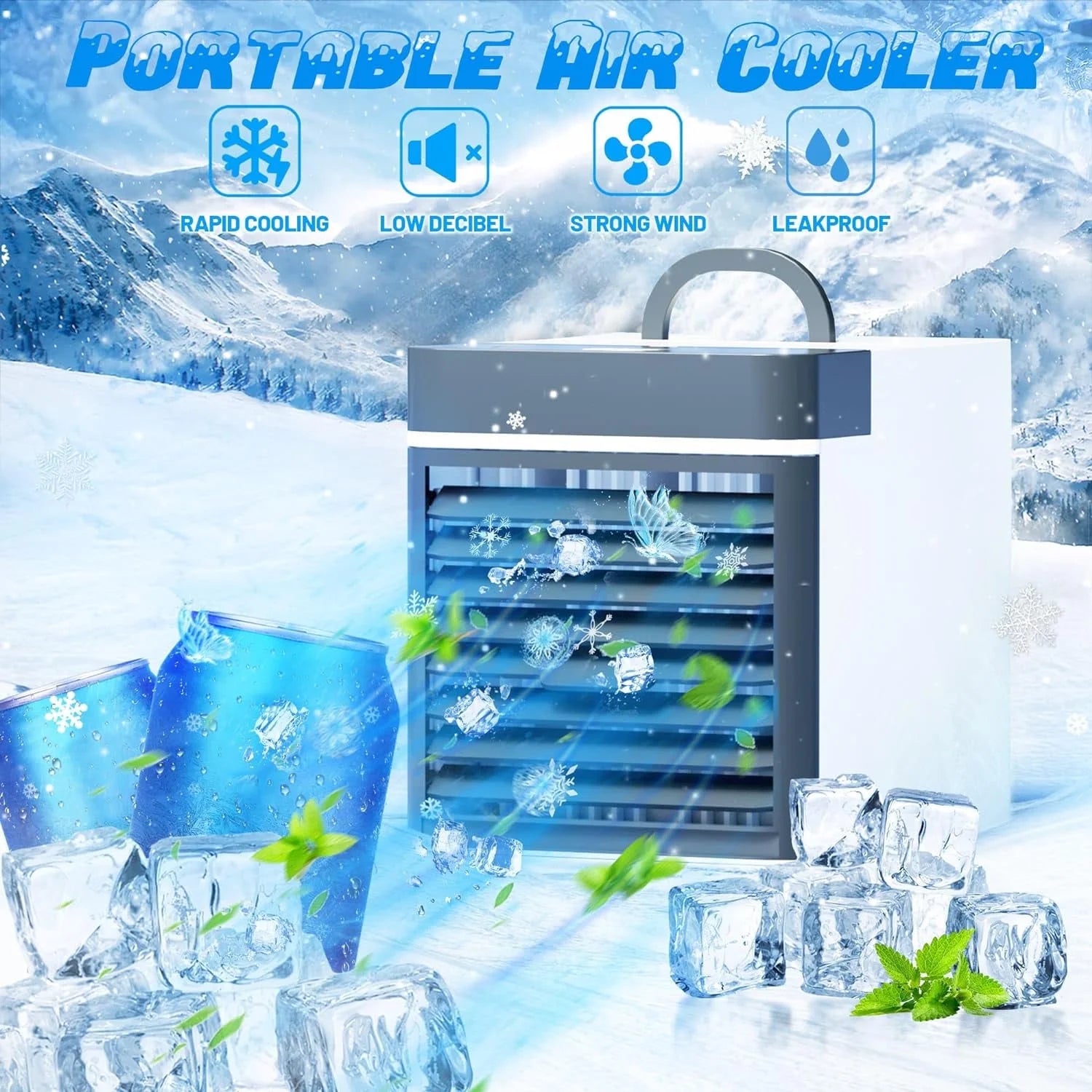 Mini Portable Air Conditioner Cooling for Bedroom