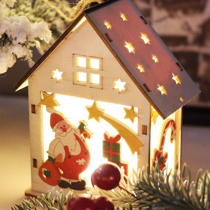 Luminous Christmas Decorations Wood With Lights