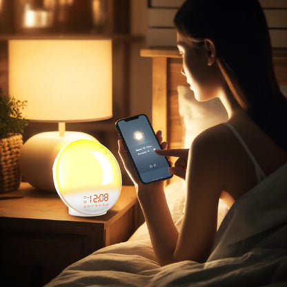 Smart Sunrise Wake-up Light Alarm