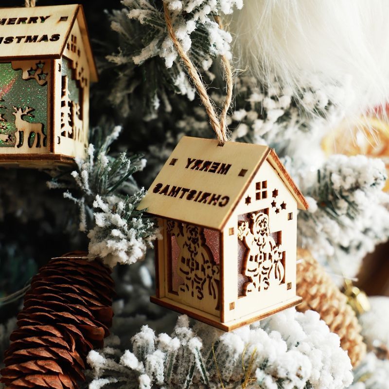 Luminous Christmas Decorations Wood With Lights